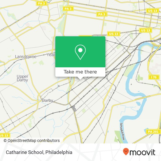 Mapa de Catharine School