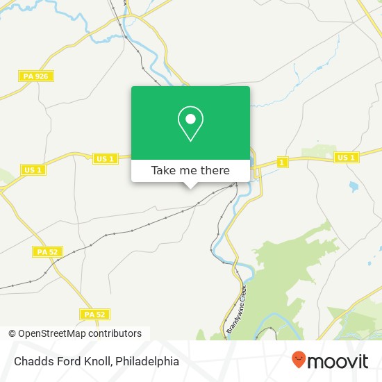 Mapa de Chadds Ford Knoll