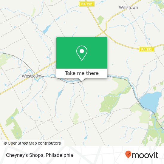 Cheyney's Shops map