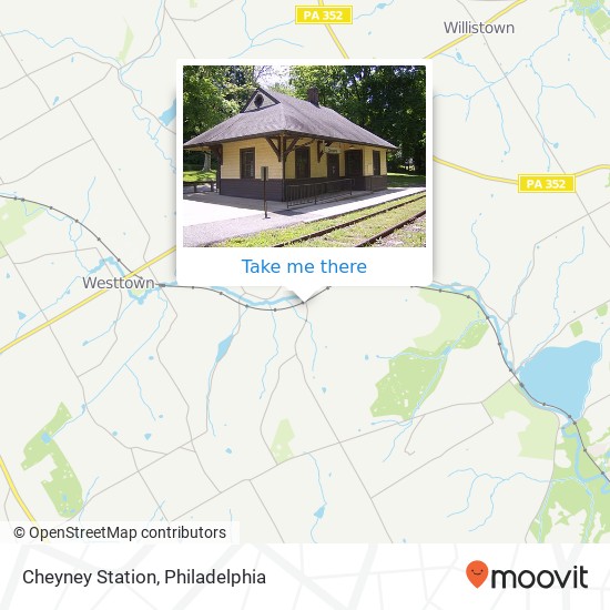 Cheyney Station map