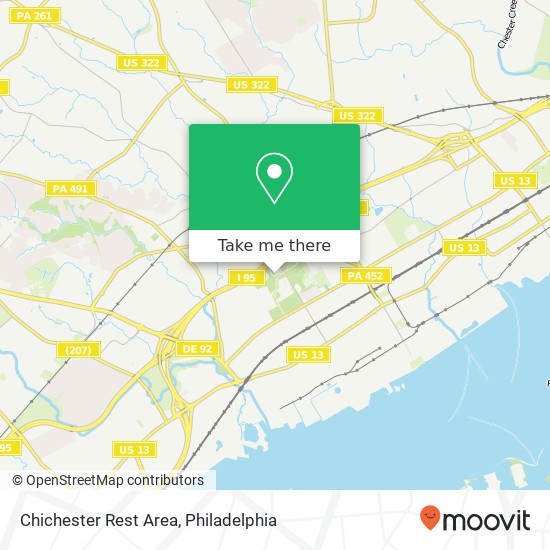 Chichester Rest Area map