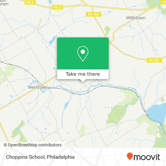 Choppins School map