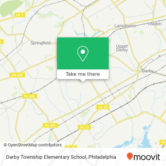 Mapa de Darby Township Elementary School