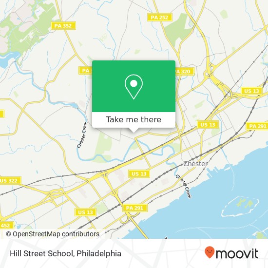 Mapa de Hill Street School