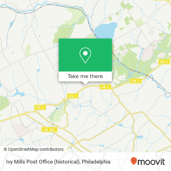 Mapa de Ivy Mills Post Office (historical)