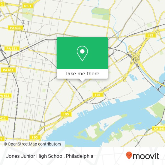 Jones Junior High School map