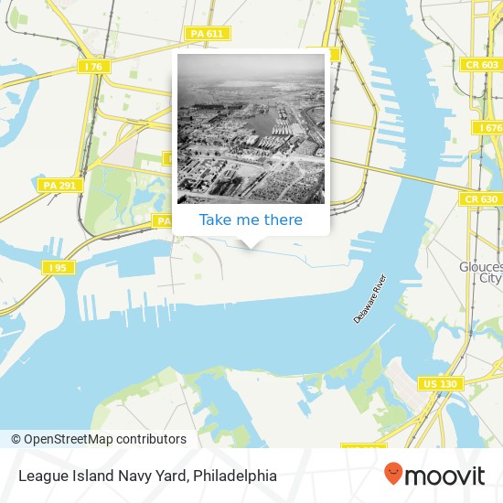 Mapa de League Island Navy Yard