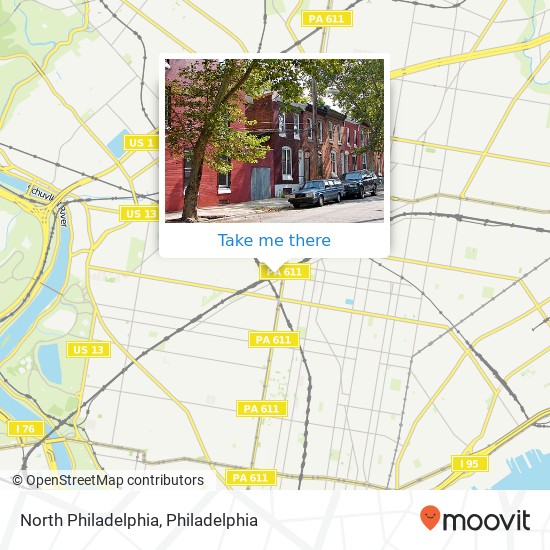 North Philadelphia map