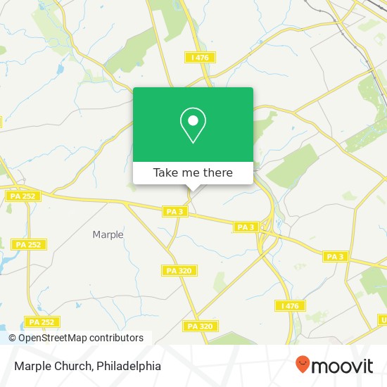 Mapa de Marple Church