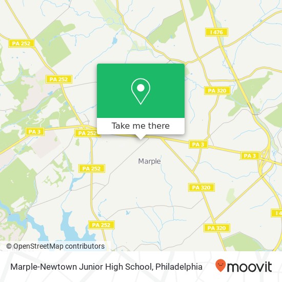 Mapa de Marple-Newtown Junior High School