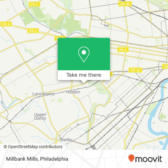 Mapa de Millbank Mills