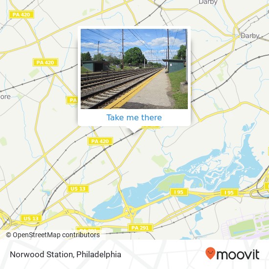 Norwood Station map