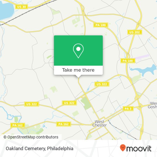 Oakland Cemetery map