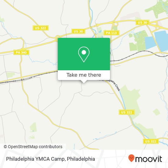 Philadelphia YMCA Camp map