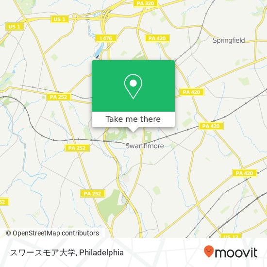 スワースモア大学 map