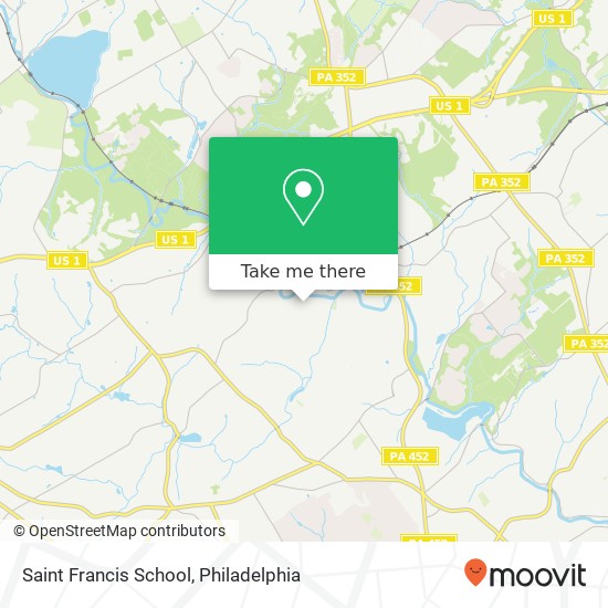 Mapa de Saint Francis School