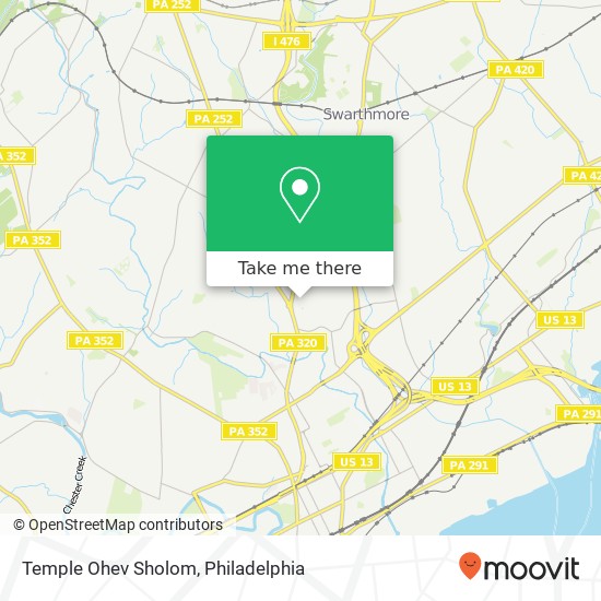 Mapa de Temple Ohev Sholom