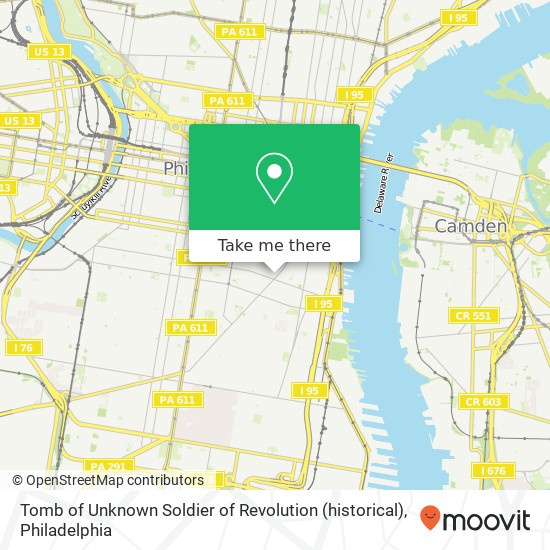 Mapa de Tomb of Unknown Soldier of Revolution (historical)