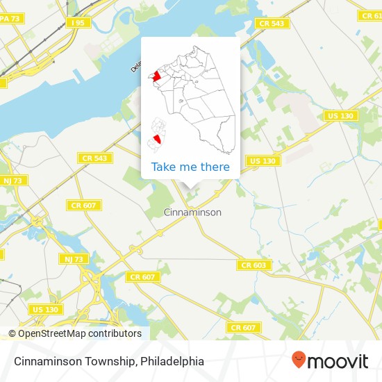 Mapa de Cinnaminson Township