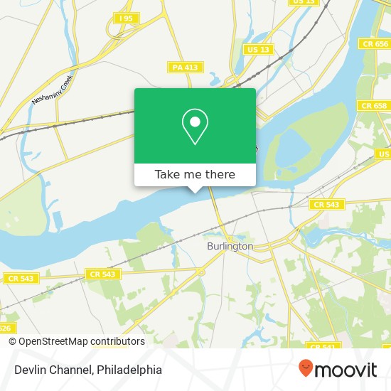 Mapa de Devlin Channel