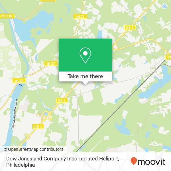 Mapa de Dow Jones and Company Incorporated Heliport