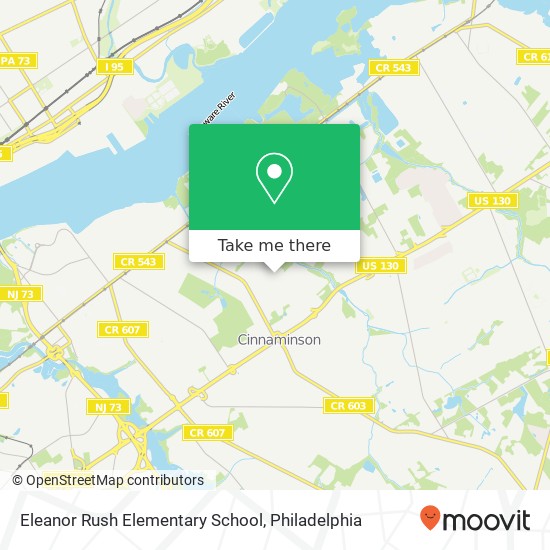 Mapa de Eleanor Rush Elementary School