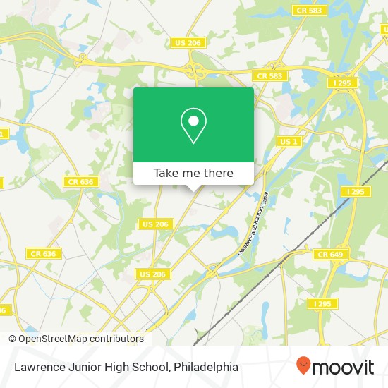 Lawrence Junior High School map