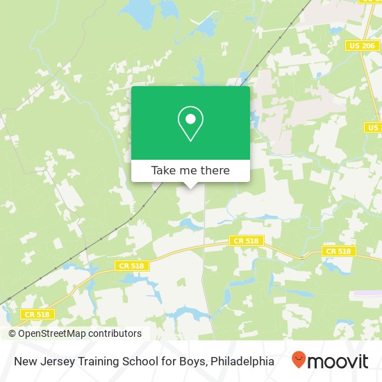 New Jersey Training School for Boys map