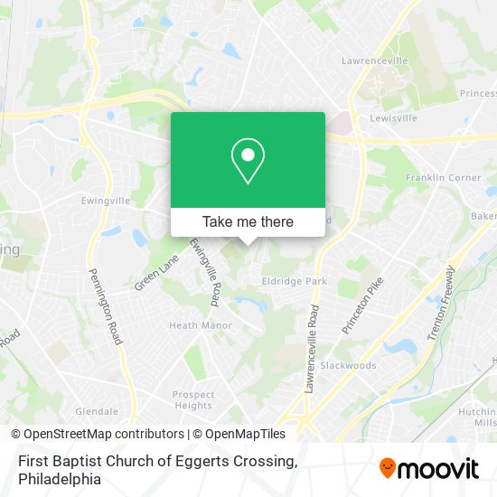 First Baptist Church of Eggerts Crossing map