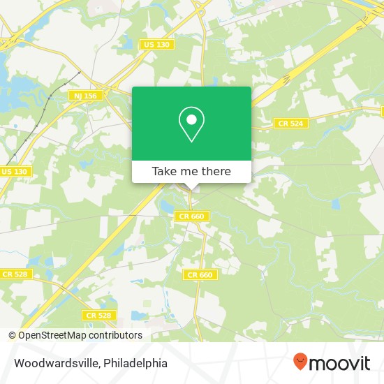 Woodwardsville map