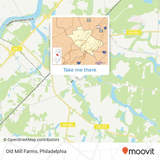 Mapa de Old Mill Farms