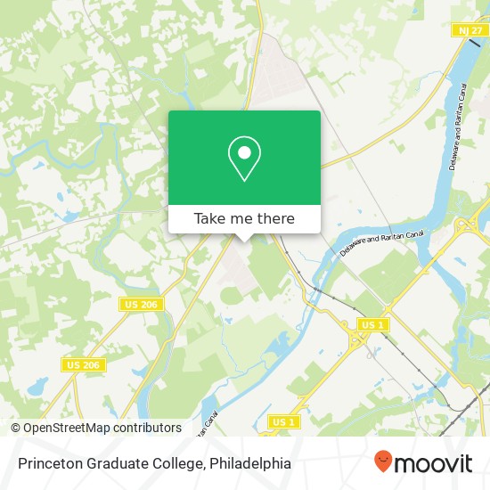 Princeton Graduate College map