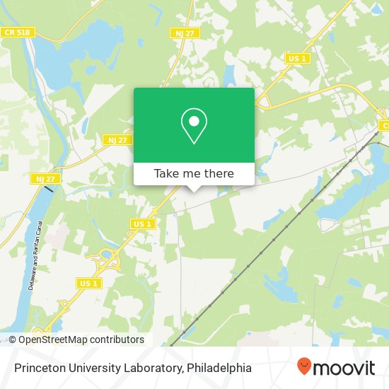 Mapa de Princeton University Laboratory