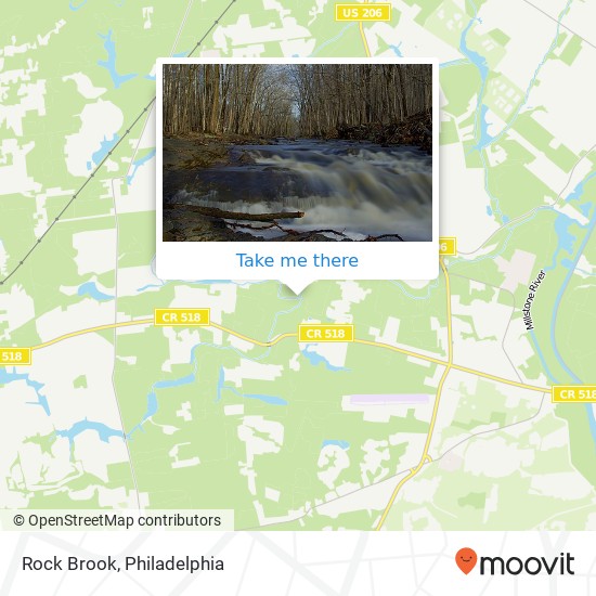 Rock Brook map