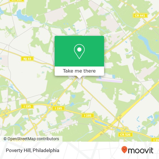 Mapa de Poverty Hill