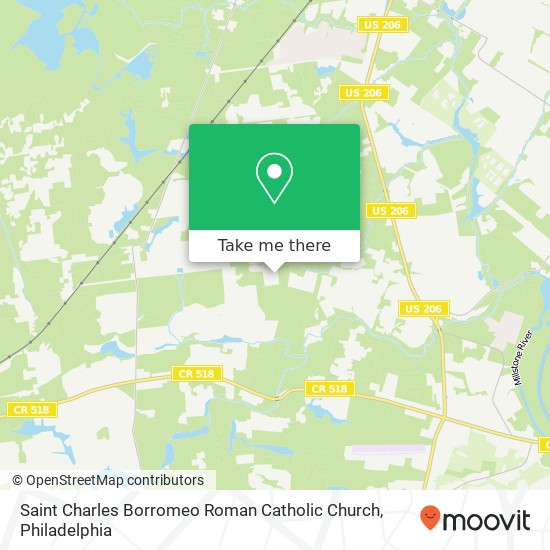 Saint Charles Borromeo Roman Catholic Church map