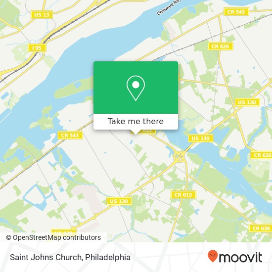 Mapa de Saint Johns Church