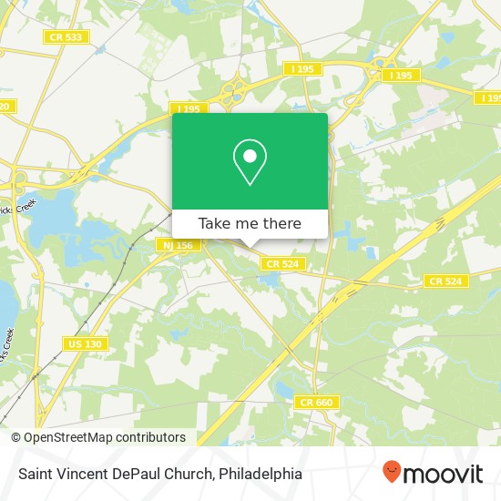 Saint Vincent DePaul Church map