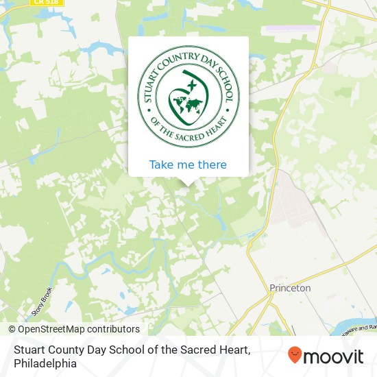 Stuart County Day School of the Sacred Heart map