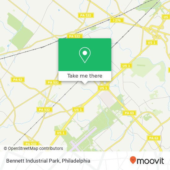 Mapa de Bennett Industrial Park