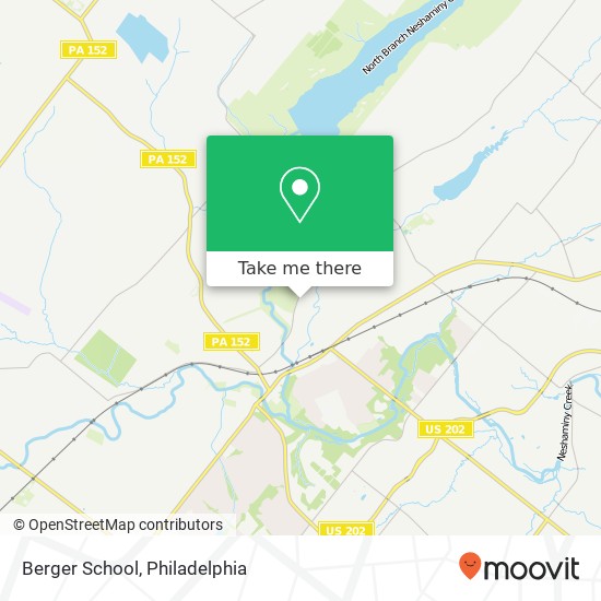 Mapa de Berger School