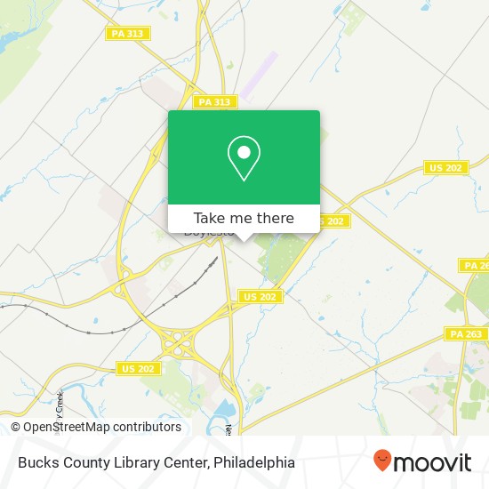 Bucks County Library Center map