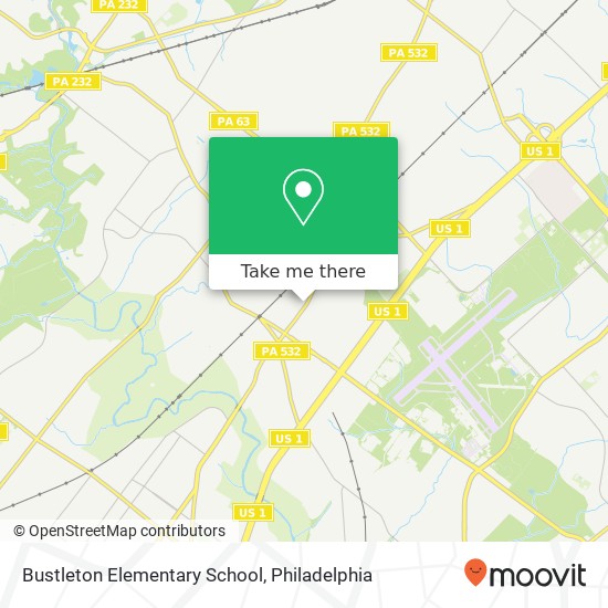 Bustleton Elementary School map