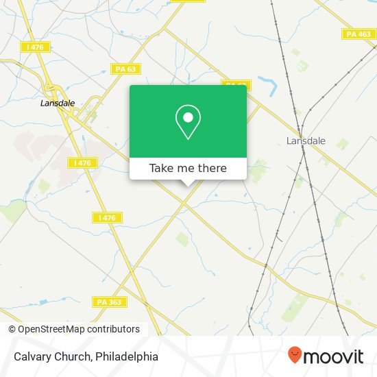 Calvary Church map