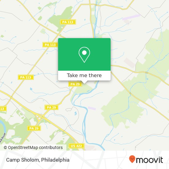 Camp Sholom map