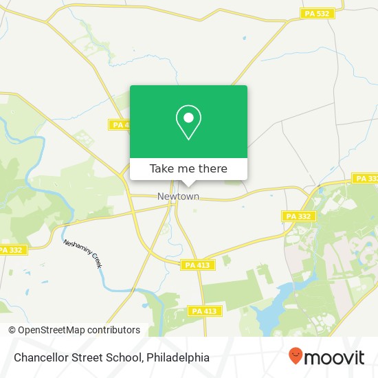 Chancellor Street School map