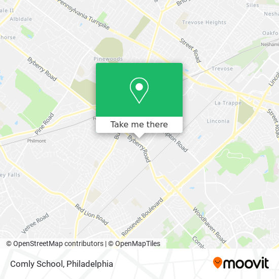 Comly School map