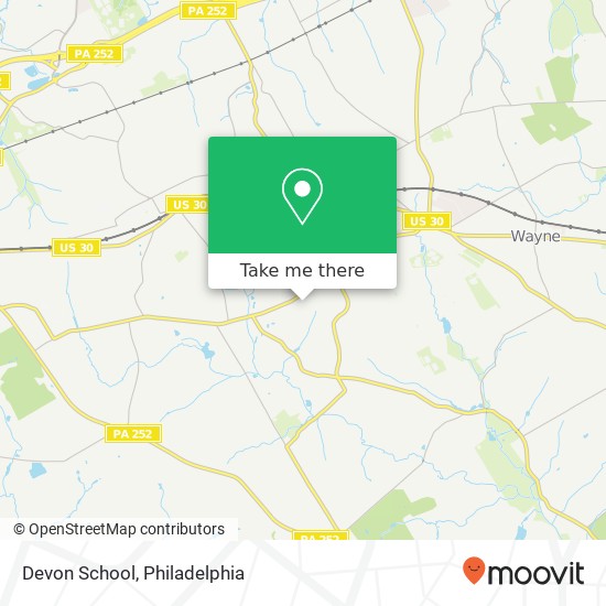 Devon School map