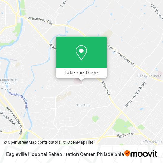 Mapa de Eagleville Hospital Rehabilitation Center