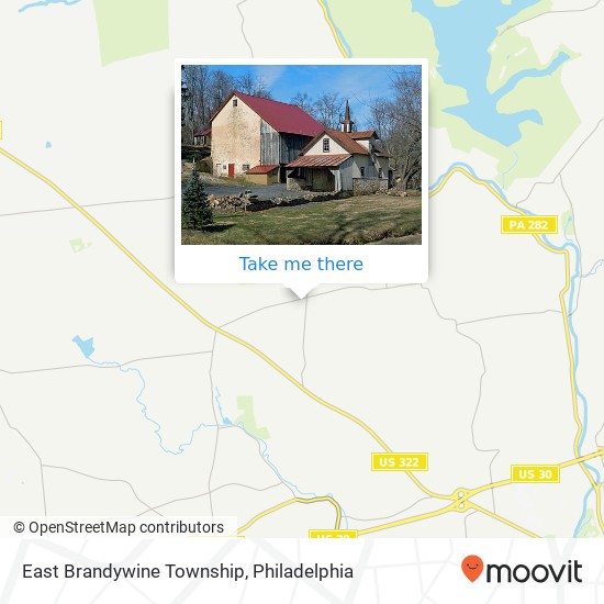 Mapa de East Brandywine Township